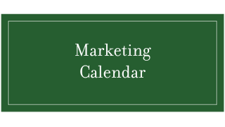 Monrovia's Marketing Calendar