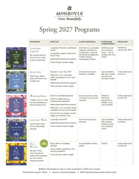 Spring 2027 Program flyer